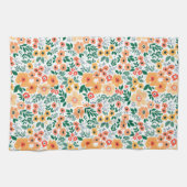 Colorful Garden Bouquet Pattern Theedoek (Horizontaal)