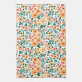 Colorful Garden Bouquet Pattern Theedoek (Verticaal)