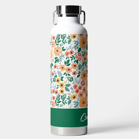 Colorful Garden Bouquet Pattern Waterfles (Voorkant)