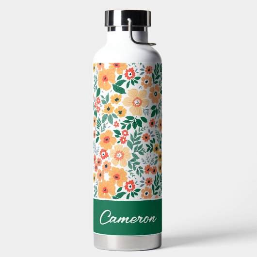 Colorful Garden Bouquet Pattern Waterfles (Links)