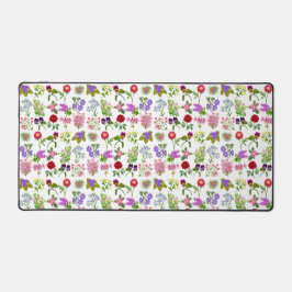 Colorful Garden Flowers Bureaumat