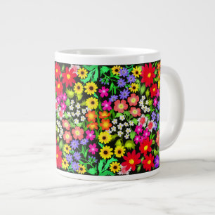 Colorful Garden Flowers Jumbo Mok