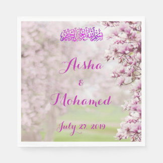 Colorful Garden Islamic Muslim Weduwen Napkins Servet