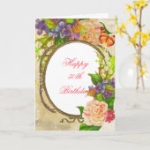 Colorful Garden met Birthday-kaart Kaart (Gele Bloem)