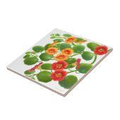 Colorful Garden Nasturtium Flowers Tile Tegeltje (Zijkant)