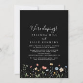 Colorful Garden wildflower Elopement Reception Kaart (Voorkant)