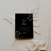 Colorful Garden wildflower Save the Date Briefkaart