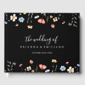 Colorful Garden Wildflower Wedding Gastenboek (Voorkant)