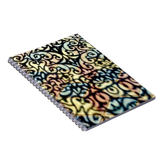 Colorful Gate Shadows Notitieboek (Rechterzijde)