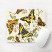 Colorful Gathering of Butterflies and Caterpillars Muismat (Met muis)