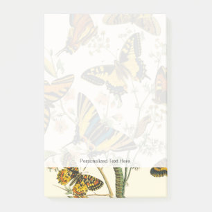 Colorful Gathering of Butterflies and Caterpillars Post-it® Notes