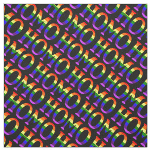 Colorful Gay Rainbow Colors Homo Pattern Stof