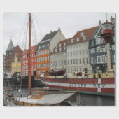 COLORFUL GEBOUWEN BESMETTEN DE RIVER CADEAUPAPIER (Vlak)