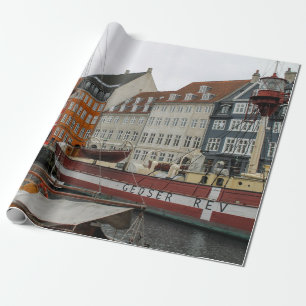 COLORFUL GEBOUWEN BESMETTEN DE RIVER CADEAUPAPIER