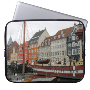 COLORFUL GEBOUWEN BESMETTEN DE RIVER LAPTOP SLEEVE
