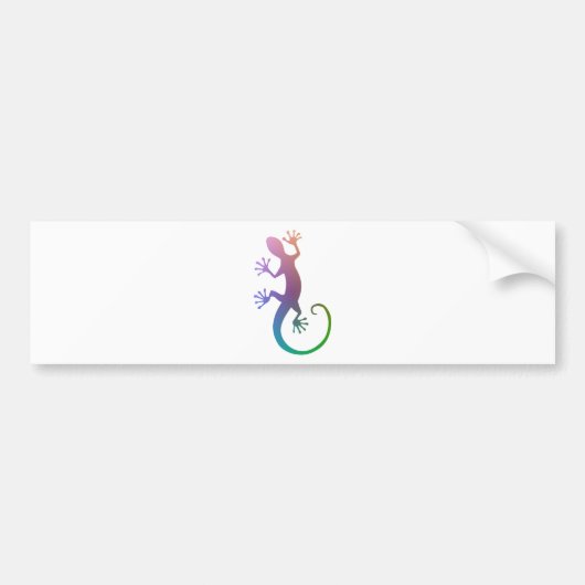 Colorful Gecko Bumpersticker (Voorkant)