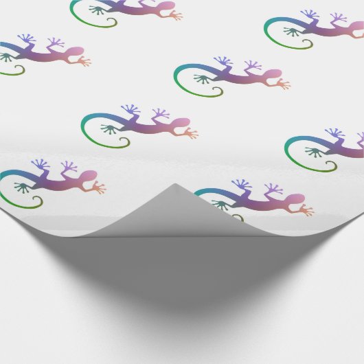 Colorful Gecko Cadeaupapier (Hoek)