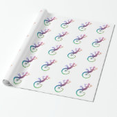 Colorful Gecko Cadeaupapier (Uitgerold)