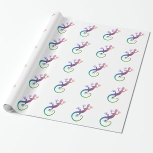 Colorful Gecko Cadeaupapier