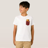 Colorful Gecko in Pocket T-Shirt (Voorkant volledig)