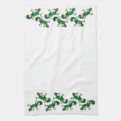 Colorful Gecko Lizards Theedoek (Verticaal)