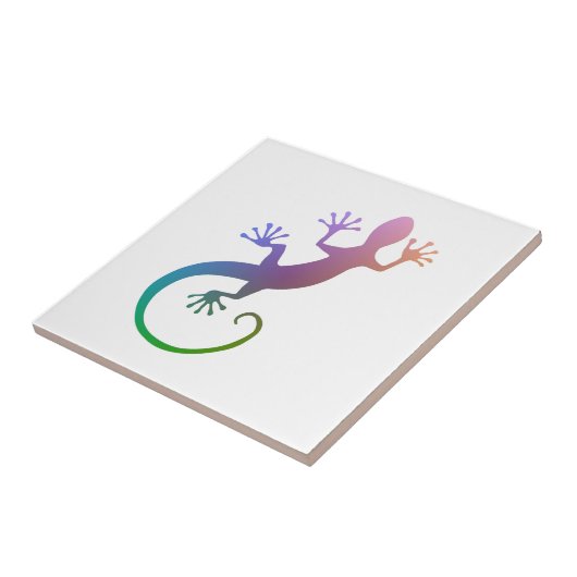 Colorful Gecko Tegeltje (Zijkant)