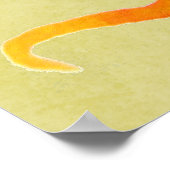 Colorful gecko waterverf illustratie poster (Hoek)