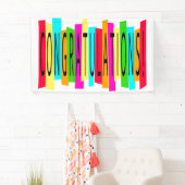 Colorful Gefeliciteerd banner (Insitu)