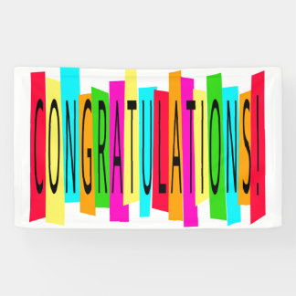 Colorful Gefeliciteerd banner