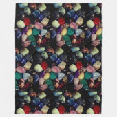 Colorful Gem Stones Fleece Blanket (Voorkant)