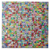 Colorful Gemstone Crystal Cluster Strings Tegeltje (Voorkant)