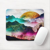 Colorful Gemstone Mountains Muismat (Met muis)