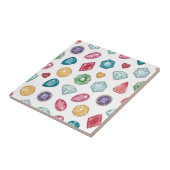 Colorful Gemstone Pattern (3) Tegeltje (Zijkant)