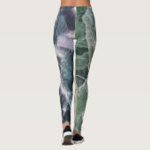 Colorful Gemstone Striped Fluorite Photo Gem Leggings (Achterkant)