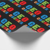 Colorful Geocacher Arrows Cadeaupapier (Hoek)