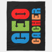 Colorful Geocacher Arrows Fleece Deken (Voorkant)