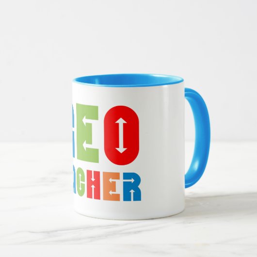 Colorful Geocacher Arrows Mok (Voorkant rechts)