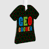 Colorful Geocacher Arrows Ornament (voorkant)