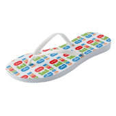 Colorful Geocacher Arrows Teenslippers (Schuin)