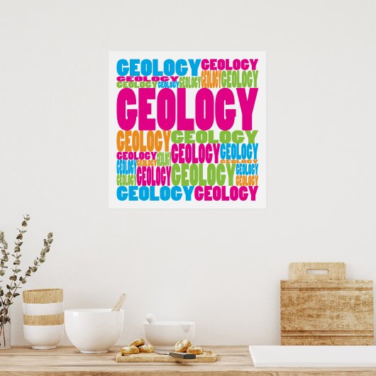 Colorful Geology Poster (Keuken)