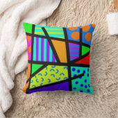 Colorful Geometric 80s Memphis Design Kussen (Deken)