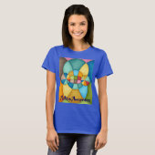 Colorful Geometric Abstract Autism Awareness T-shirt (Voorkant volledig)