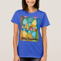 Colorful Geometric Abstract Autism Awareness