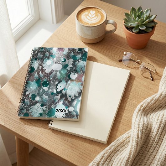 Colorful geometric abstract contemporary art notitieboek