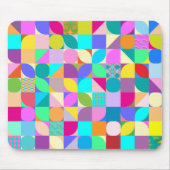 Colorful Geometric Abstract Fun Graphic Muismat (Voorkant)