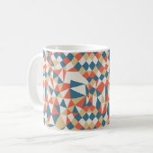 Colorful Geometric Abstract Patroon Koffiemok (Voorkant links)