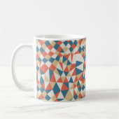 Colorful Geometric Abstract Patroon Koffiemok (Links)