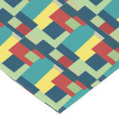 Colorful Geometric Abstract Patroon Korte Tafelloper (Hoek)
