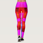 Colorful Geometric Abstract Patroon Leggings (Achterkant)