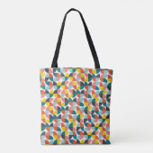 Colorful Geometric Abstract Patroon Tote Bag (Achterkant)